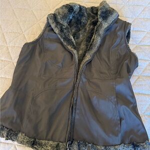 Reversible Faux Fur Vest -S